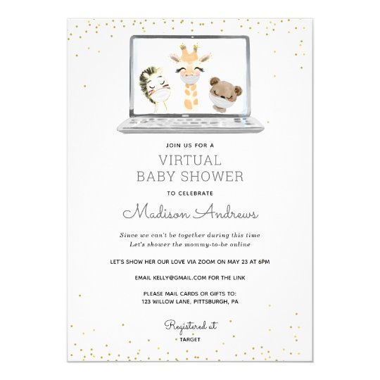 Virtual Baby Shower Invitation