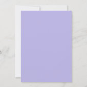 Virtual Baby Shower | Lavender Floral Watercolor Invitation (Back)