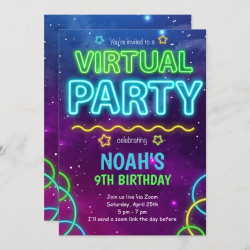 Virtual Birthday Invitation