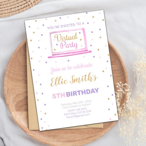 Virtual Birthday Invitations