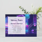 Virtual Birthday Party Invitation (Standing Front)