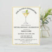 Virtual Birthday Party Join us for Quarantini Invitation (Standing Front)