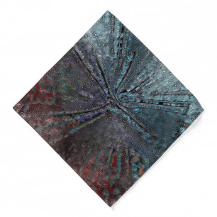 Virtual blue mold and rust on holey crooked mosaic bandana