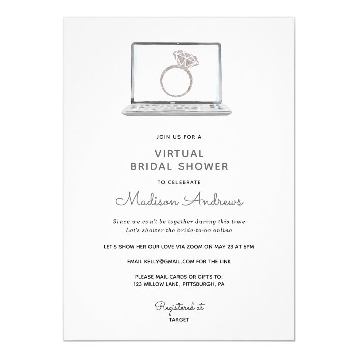 Virtual Bridal Shower Invitation