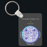 Virtual Business Card Keychain (QR code NFC tag)<br><div class="desc">Never worry about forgetting your business cards again!!!! Customize this keychain which serves as your own virtual business/personal contact card so you can network wherever you are. Place your QR code on one side, and use the placement guides to stick an NFC tag (not included) on the other so you...</div>