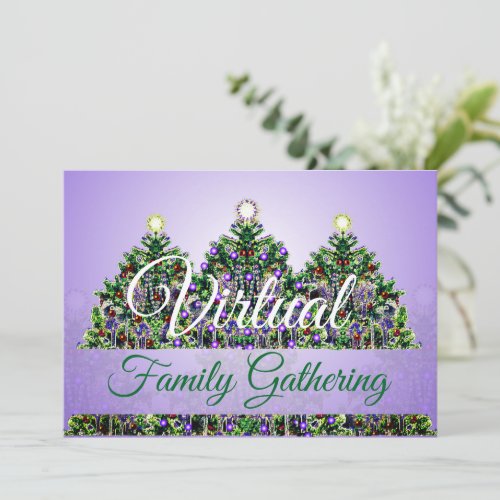 Virtual Christmas Family Gathering Invitation