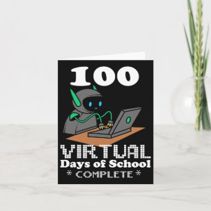 Virtual Days Of School Remote Learning Elearning Q Card