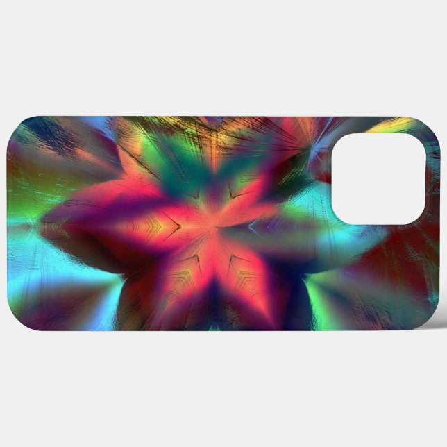 Virtual dirt over flower kaleidoscope fire orange  Case-Mate iPhone case (Back (Horizontal))
