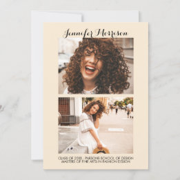 Virtual Graduation Golden Party Invitation