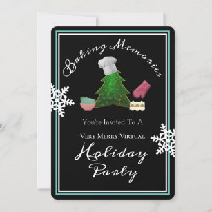 Virtual Holiday Baking Party Invitation