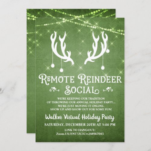 Virtual Holiday Christmas Party Invitation