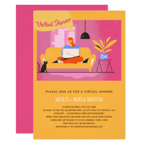 Virtual Invitation Baby or Bridal Shower, Birthday