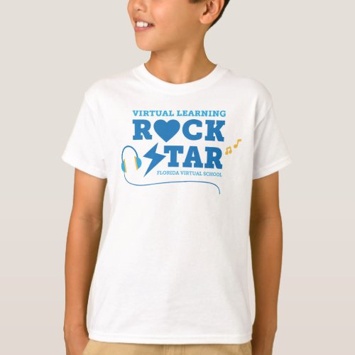 Virtual Learning Rock Star T_Shirt White