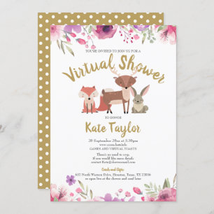 Virtual Online Long Distance Baby Shower By Mail Invitation