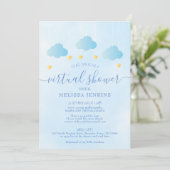 Virtual Online Long Distance Baby Shower By Mail Invitation (Standing Front)