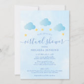 Virtual Online Long Distance Baby Shower By Mail Invitation (Front)