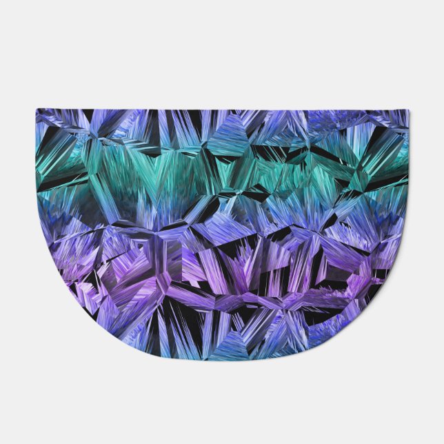 virtual reality, dark crystal gradient : doormat (Front)