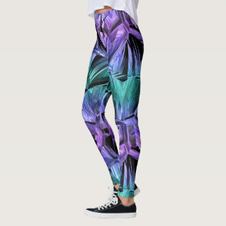 virtual reality, dark crystal gradient : leggings