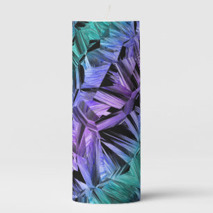 virtual reality, dark crystal gradient : pillar candle