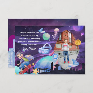 Virtual Reality | Gaming Birthday Thank You Card