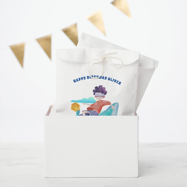 Virtual Reality | Gaming Birthday Thank You Favor Bag (Party)