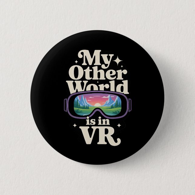 Virtual Reality Headset For Immersive Gamer Worlds Button (Front)