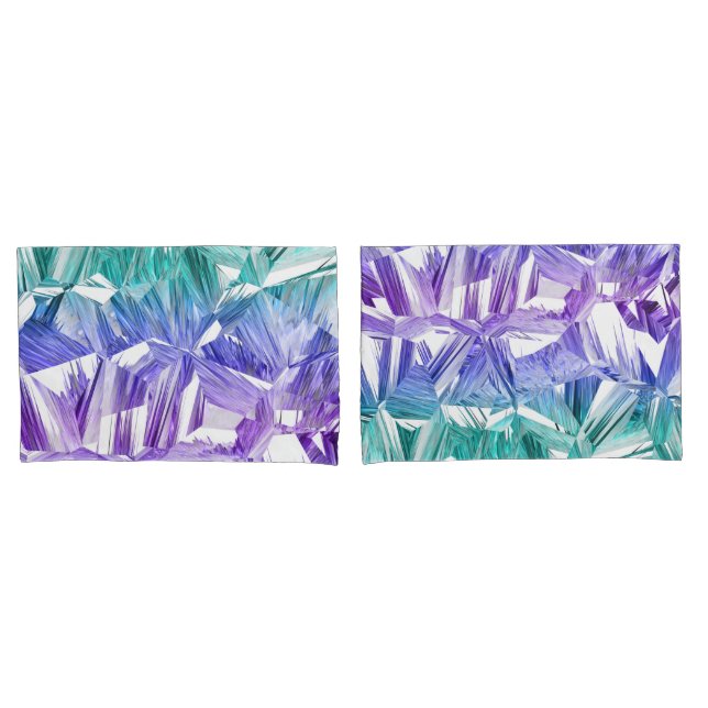 virtual reality inverted, pale crystal gradient : pillow case (Front-Set)
