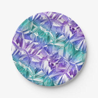 virtual reality on white : paper plates