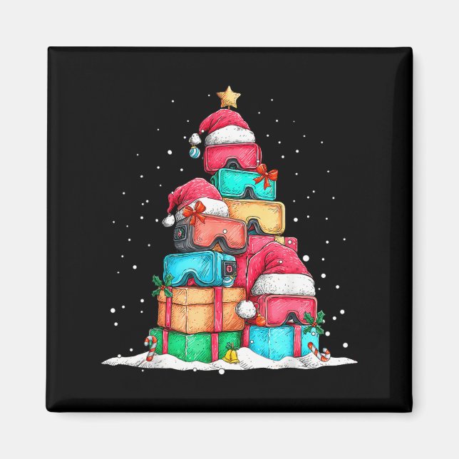 Virtual Reality Vr Gles Le Gaming Old School Gamer Magnet (Front)