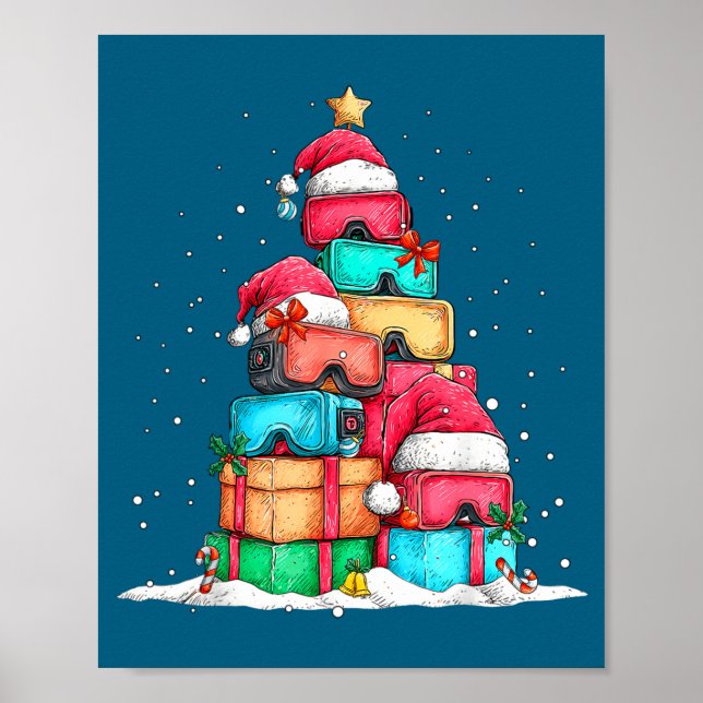 Virtual Reality Vr Gles Le Gaming Old School Gamer Poster (Front)