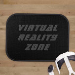Virtual Reality Zone Black Gamer Floor Mat Set at Zazzle
