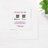 Virtual tip jar q r code money donation PayPal ven (Desk)