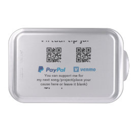 Virtual tip jar q r code money donation PayPal ven Cake Pan