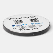 Virtual tip jar q r code money donation PayPal ven Wireless Charger (Front 2)