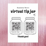 Virtual Tip Jar with 2 QR Code Magnetic Dry Erase Sheet<br><div class="desc">This personalizable virtual tip jar magnet is a versatile product that empowers you to tailor your own tip collection experience. With the ability to insert your business name and two QR codes from your preferred payment apps, this sign enhances customer engagement and ease of use. Perfect for cafes, artists, performers,...</div>