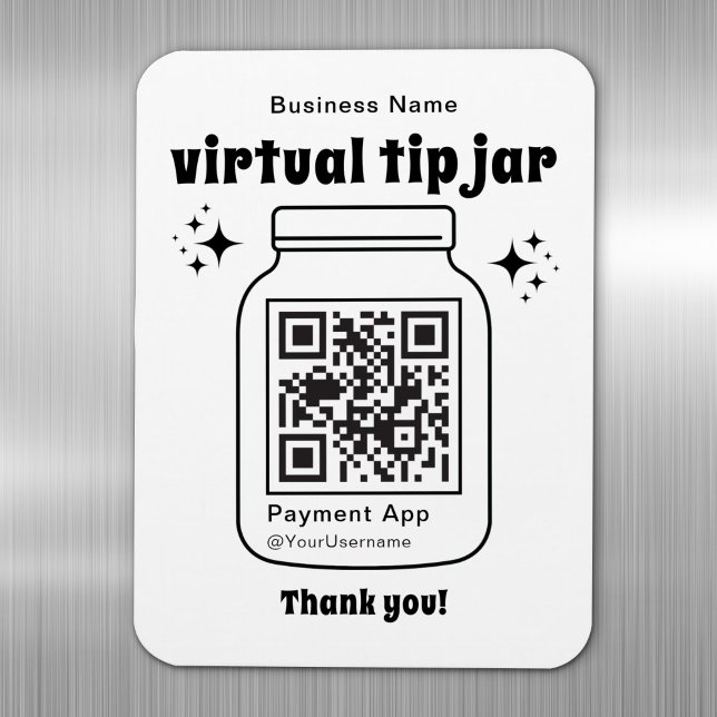 Virtual Tip Jar with QR Code Magnet (Creator Uploaded)