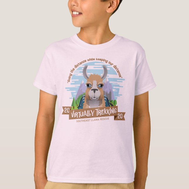 Virtual Trek Kid's Tshirt Pink (Front)