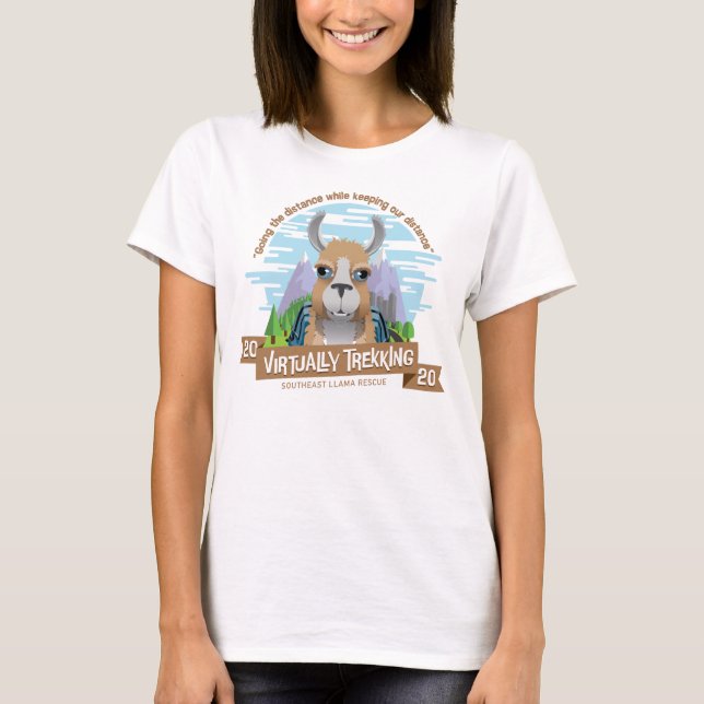 Virtual Trek Tshirt Women's White (Front)