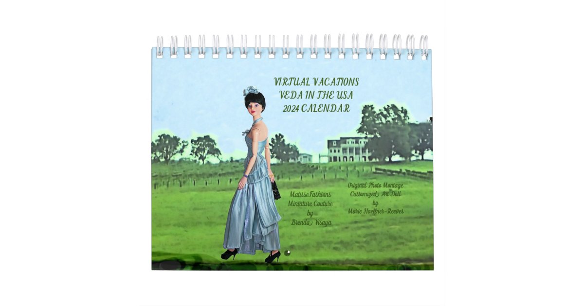 Virtual Vacations Veda in the USA, 2024 Calendar Zazzle