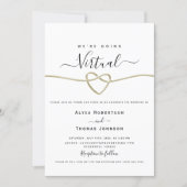 Virtual Wedding Ceremony Invitation (Front)
