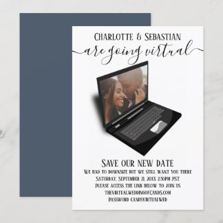Virtual Wedding Save The Date Photo