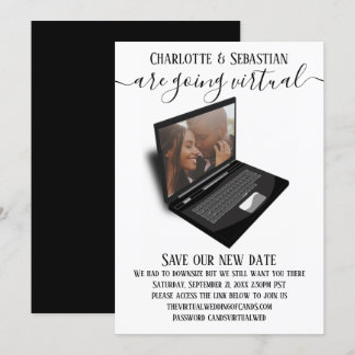 Virtual Wedding Save The Date Photo