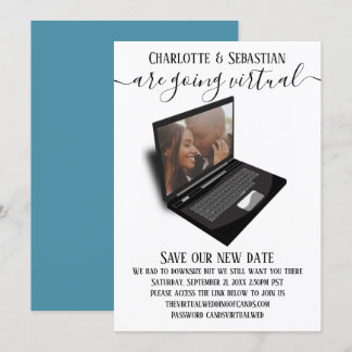 Virtual Wedding Save The Date Photo