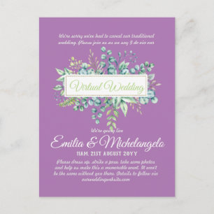 Virtual Wedding Video Chat Live Streaming Invites