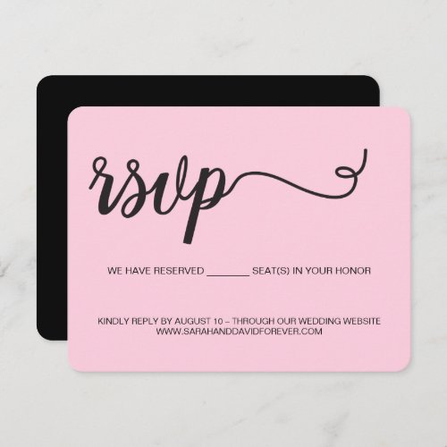 Virtual Wedding Website Response Cards