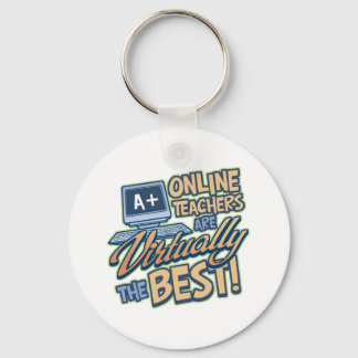 Virtually the Best Online Teacher Keychain