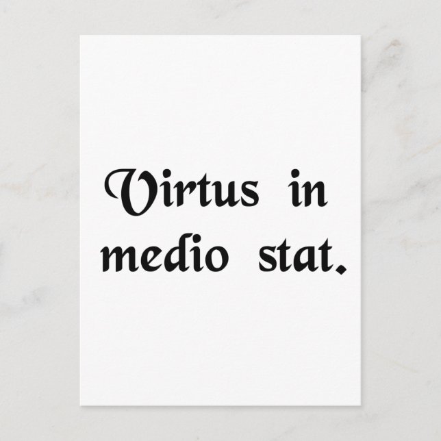 Virtue stands in the middle. postcard (Front)