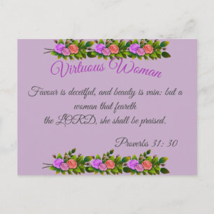 Virtuous Woman Postcard