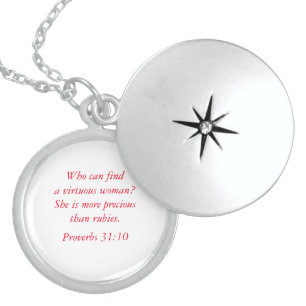 Virtuous Woman Proverbs 31 Silver Necklace