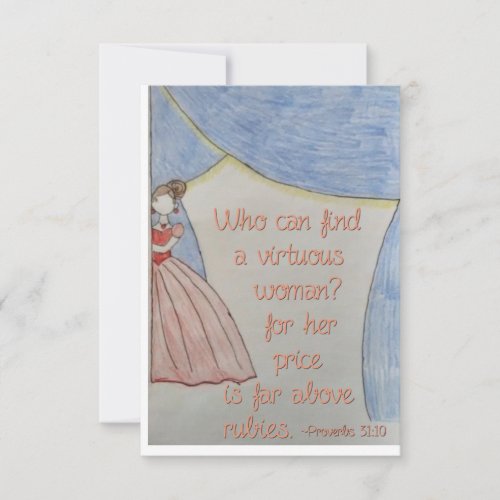 Virtuous Woman Thank you Card